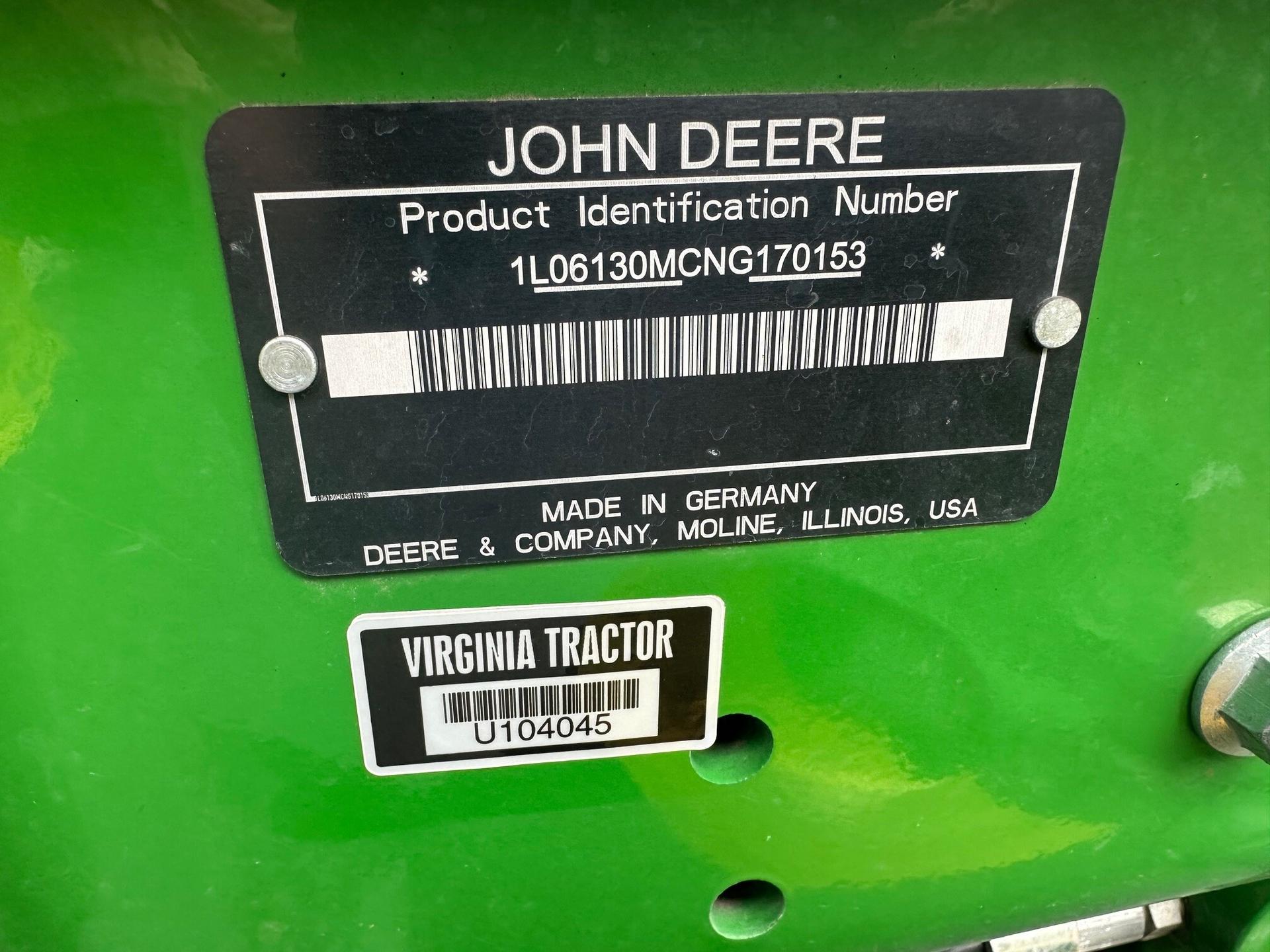 2022 John Deere 6130M