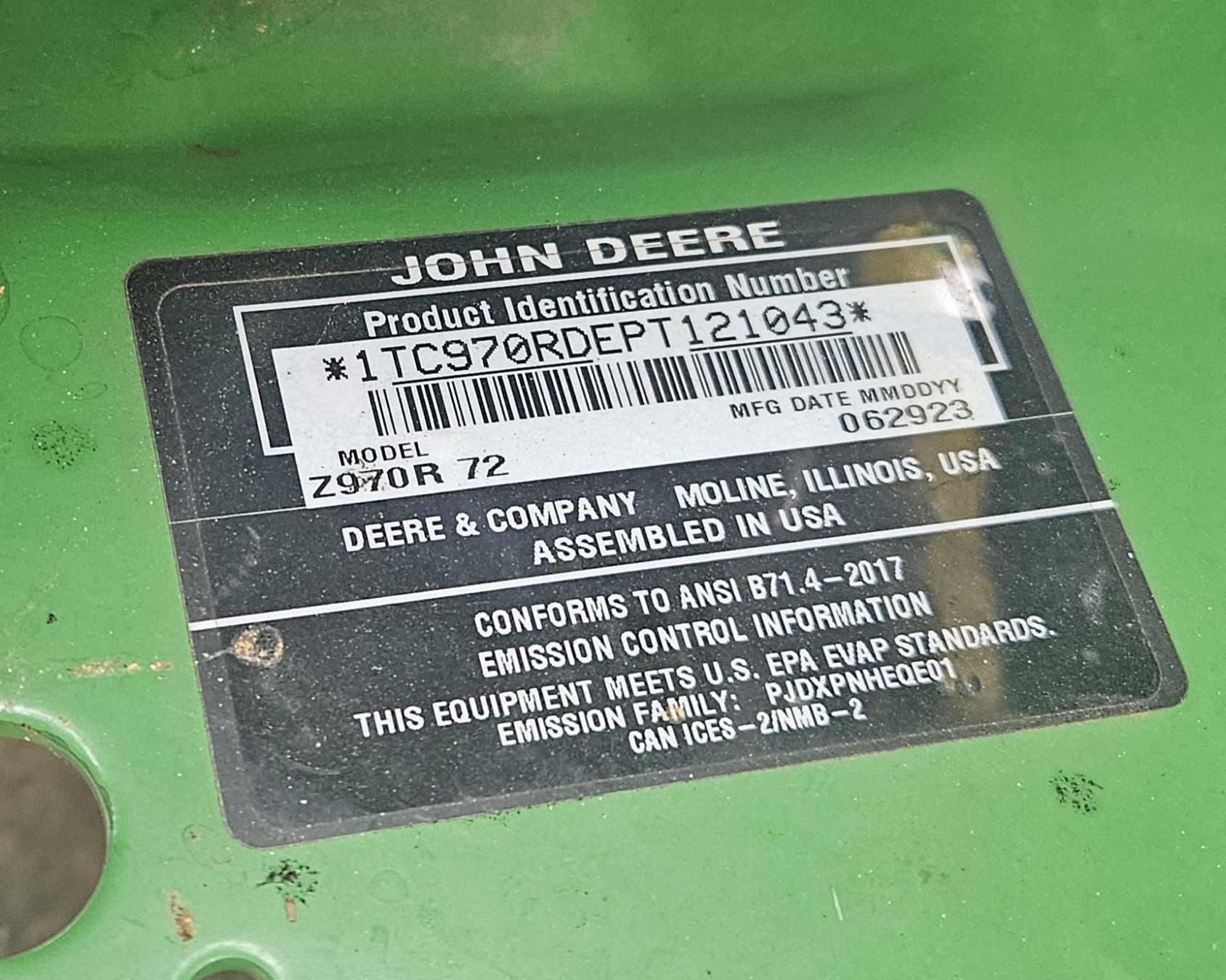 2023 John Deere Z970R Image