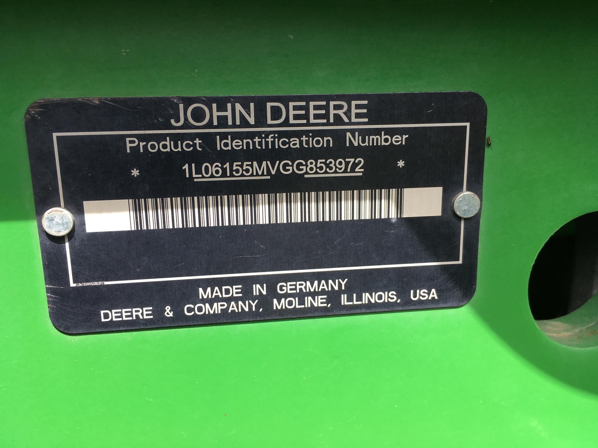 2016 John Deere 6155M