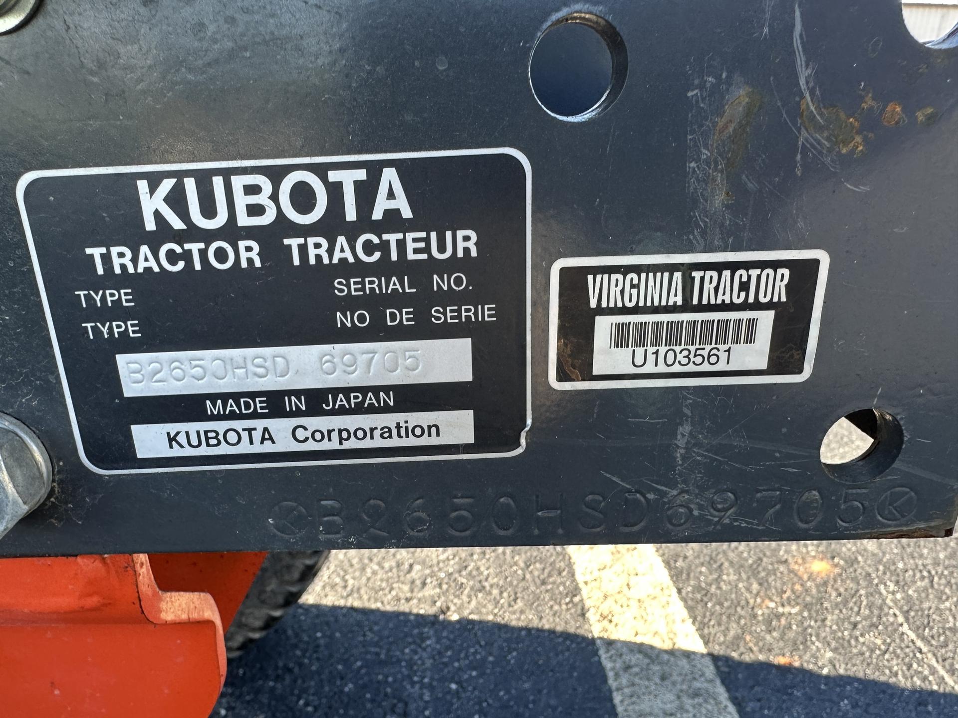 Kubota B2650 Image